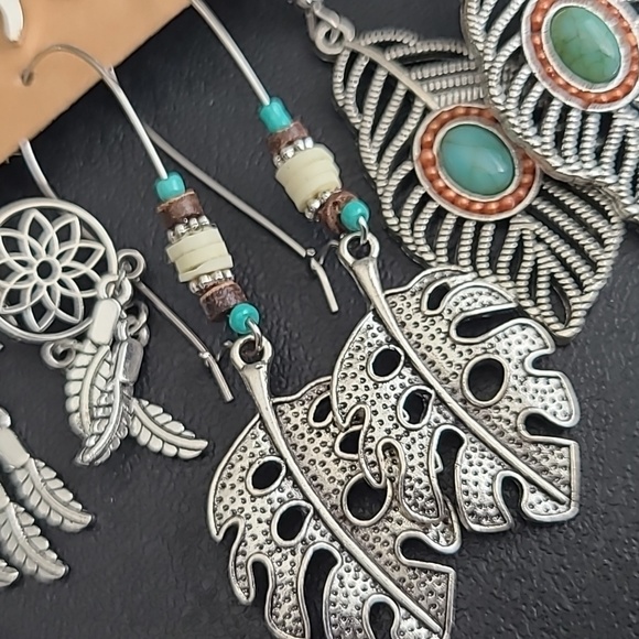 Boho style earrings six pack - Picture 3 of 7